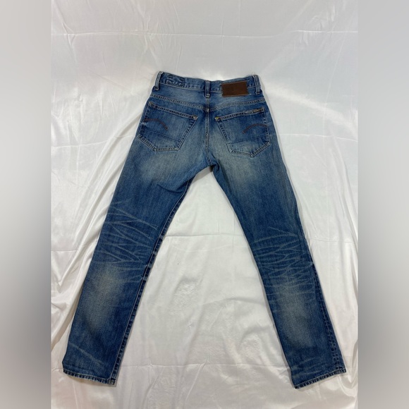 G-Star Raw Button Fly 3301 Deconstructed Straight Jeans Size 30x32 Excellent - Picture 8 of 16